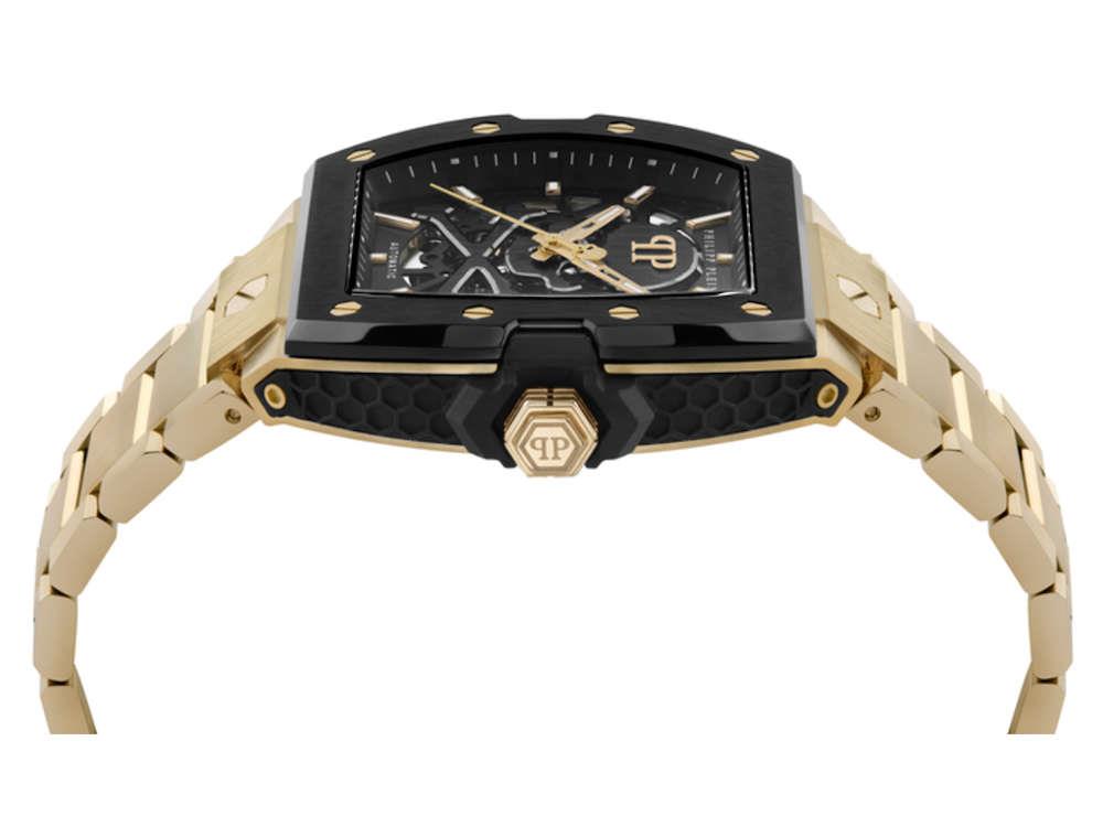 Philipp Plein The Skeleton 2.0 Automatik-Uhr, Gold, 44mm, PWJFA0625