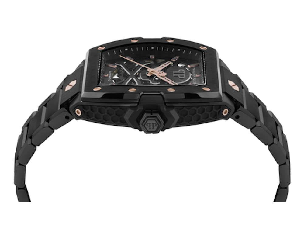 Philipp Plein The Skeleton 2.0 Automatik-Uhr, PVD, 44mm, PWJFA0725
