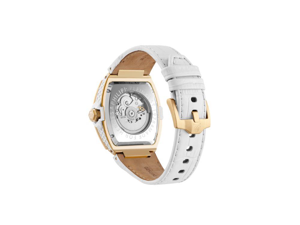 Philipp Plein The Skeleton Baguettes Automatik Uhr, Weiss, PWJHA0326