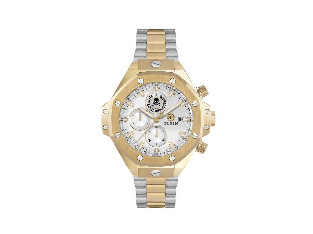 Philipp Plein Chrono Royal Sport-Tech Quarz-Uhr, Silber, 46mm, PWLFA0525