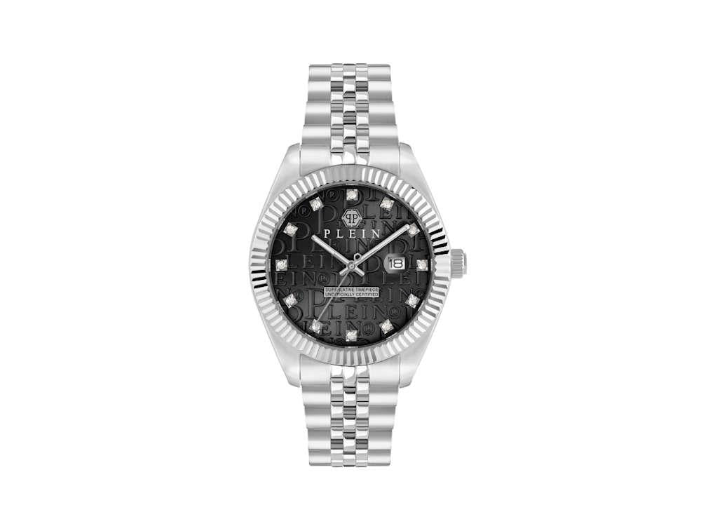 Philipp Plein Date Superlative Quarzuhr, Schwarz, 41mm, PWMFA0125