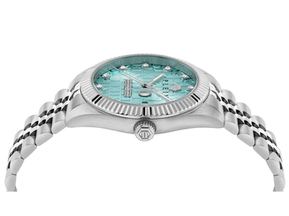 Philipp Plein Date Superlative Quarz Uhr, Blau, 41mm, PWMFA0225