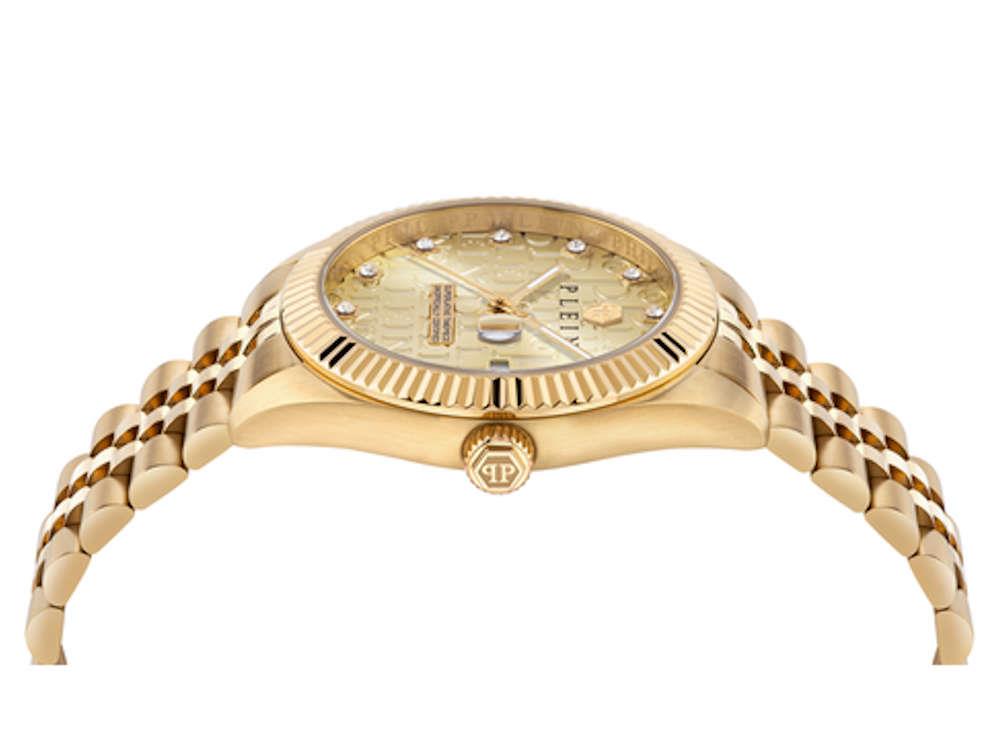Philipp Plein Superlative Date Quarz Uhr, Gold, 41 mm, PWMFA0525