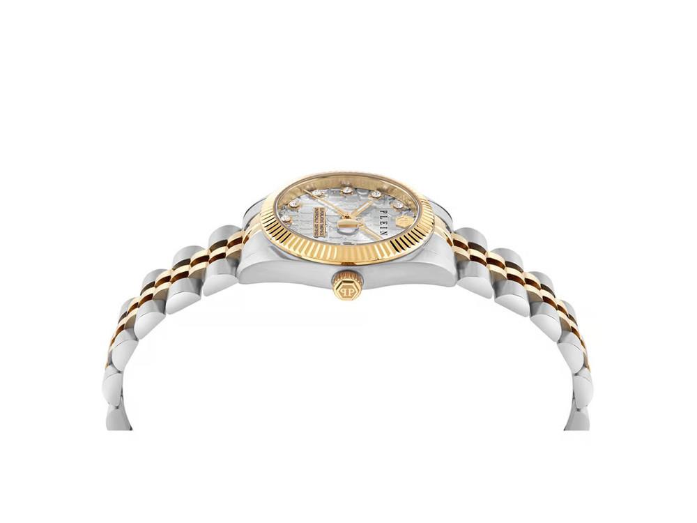 Philipp Plein Date Superlative Quartz Uhr, Grau, 28 mm, PWNFA0425