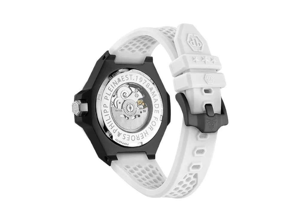 Philipp Plein Skeleton Royal Automatik Uhr, PVD, Schwarz, 46 mm, PWPFA0724