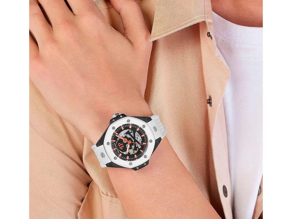 Philipp Plein Skeleton Royal Automatik Uhr, PVD, Schwarz, 46 mm, PWPFA0724