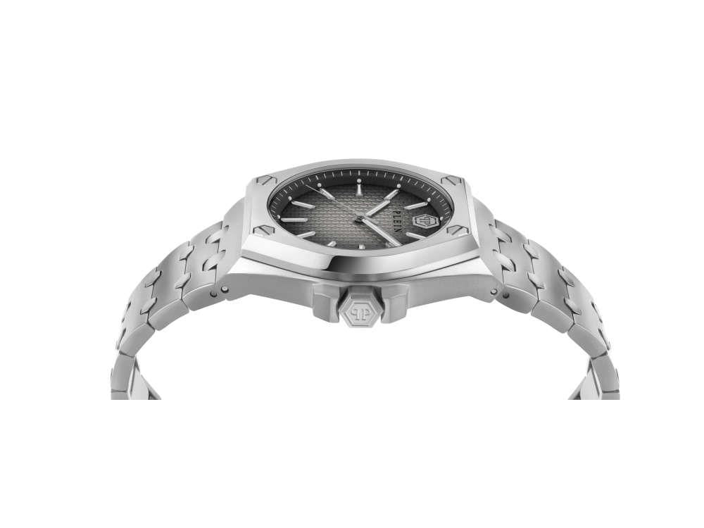 Philipp Plein Extreme Gent Quartz Uhr, Grau, 43 mm, Mineral Glas, PWPMA0124