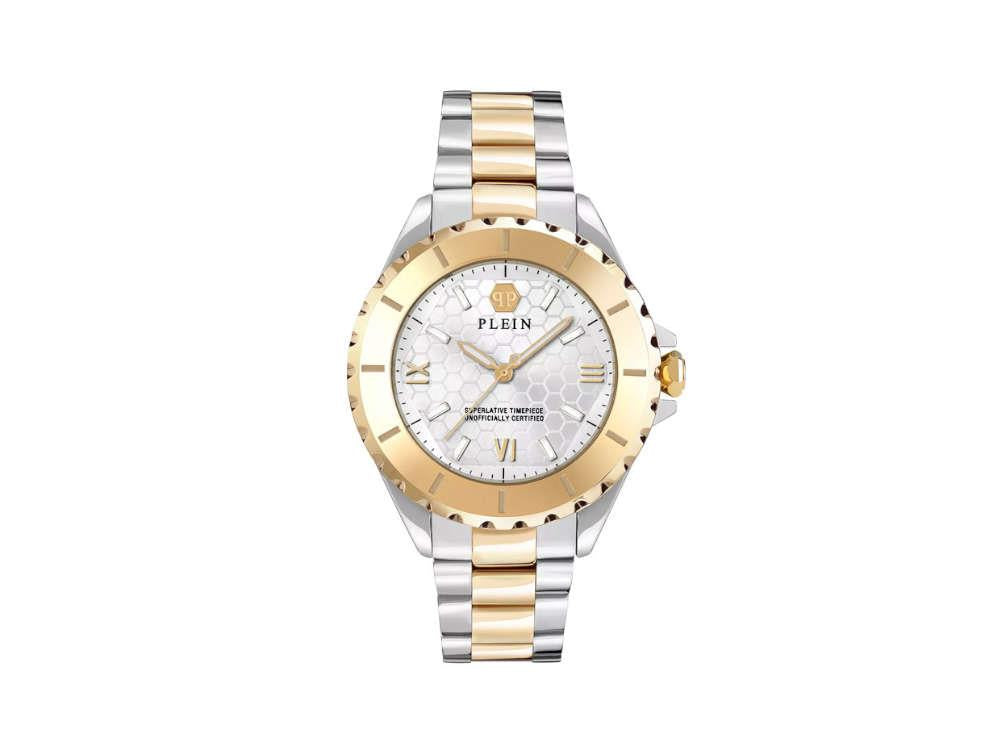 Philipp Plein Heaven Quartz Uhr, PVD Gold, 38 mm, Mineral Glas, PWPOA0424