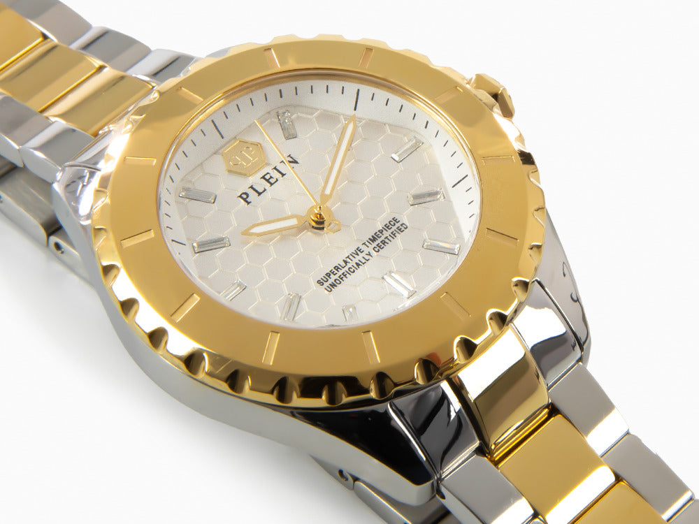 Philipp Plein Heaven Quartz Uhr, PVD Gold, 38 mm, Mineral Glas, PWPOA0424