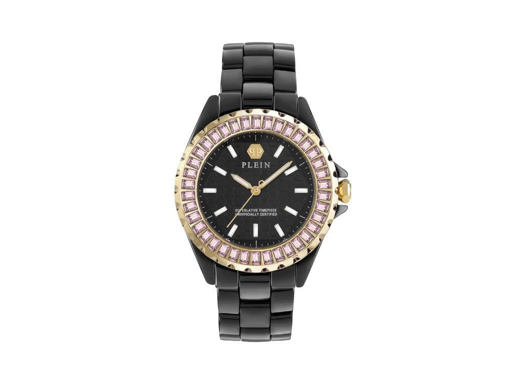 Philipp Plein Heaven Quartz Uhr, Keramisch, Schwarz, 38 mm, PWPPA0324