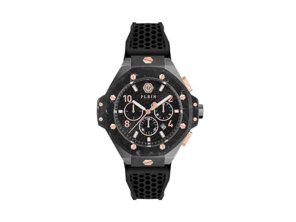 Philipp Plein Chrono Royal Quartz Uhr, PVD, Schwarz, 46 mm, PWPRA0524