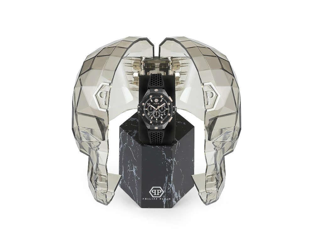 Philipp Plein Chrono Royal Quartz Uhr, PVD, Schwarz, 46 mm, PWPRA0524