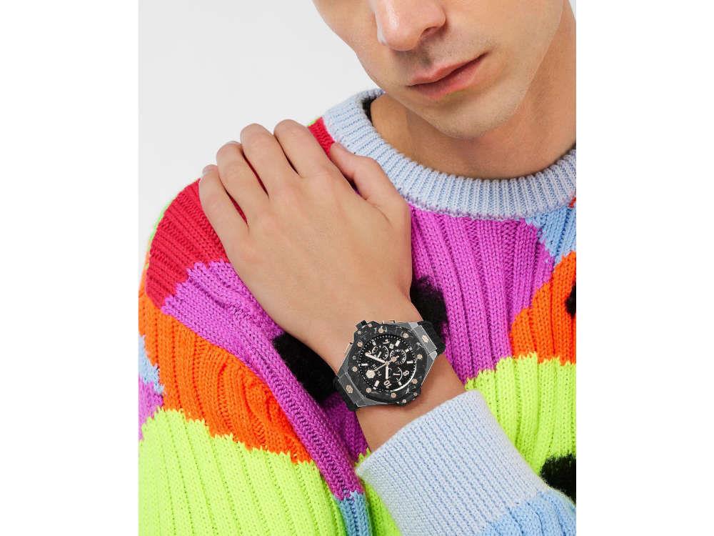 Philipp Plein Chrono Royal Quartz Uhr, PVD, Schwarz, 46 mm, PWPRA0524