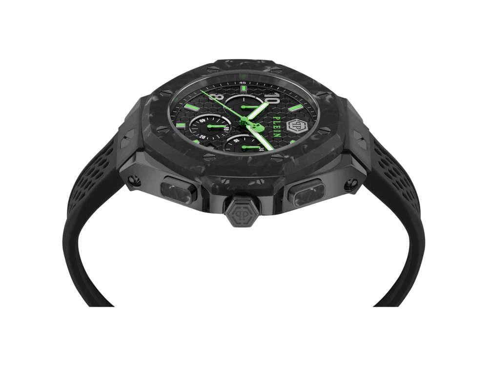 Philipp Plein Chrono Royal Quartz Uhr, PVD, Schwarz, 46 mm, PWPRA0624