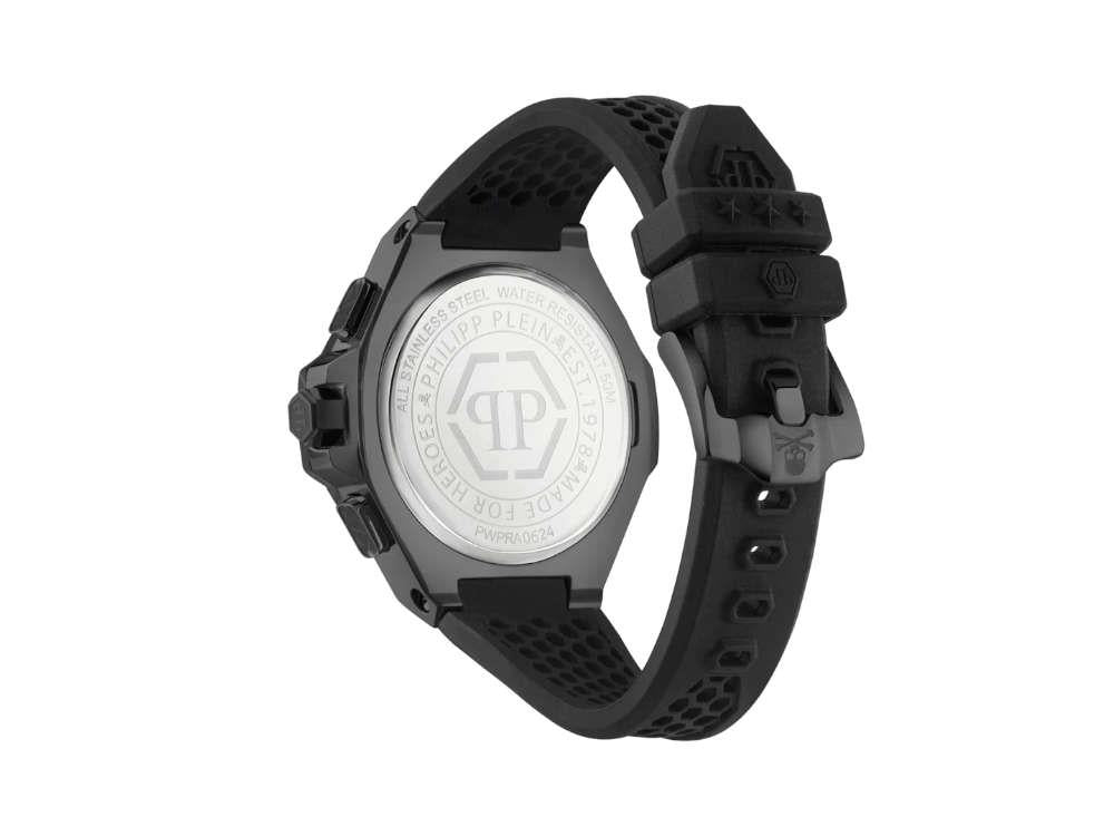 Philipp Plein Chrono Royal Quartz Uhr, PVD, Schwarz, 46 mm, PWPRA0624