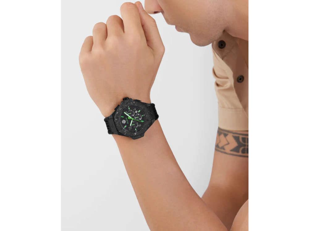 Philipp Plein Chrono Royal Quartz Uhr, PVD, Schwarz, 46 mm, PWPRA0624