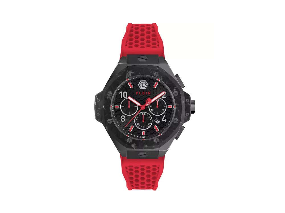 Philipp Plein Chrono Royal Quartz Uhr, PVD, Schwarz, 46 mm, PWPRA0724