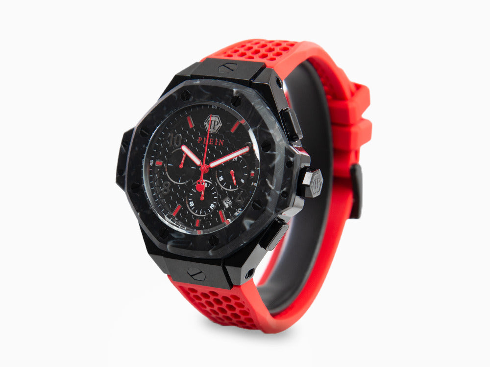 Philipp Plein Chrono Royal Quartz Uhr, PVD, Schwarz, 46 mm, PWPRA0724