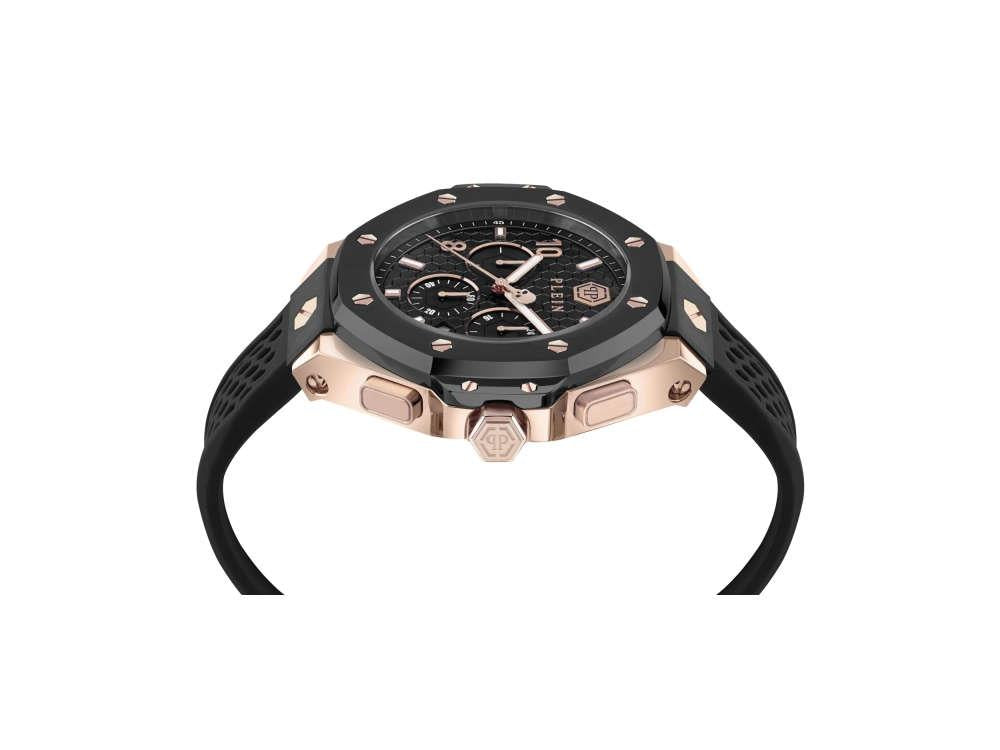 Philipp Plein Chrono Royal Quartz Uhr, Schwarz, 46 mm, Mineral Glas, PWPRA0824