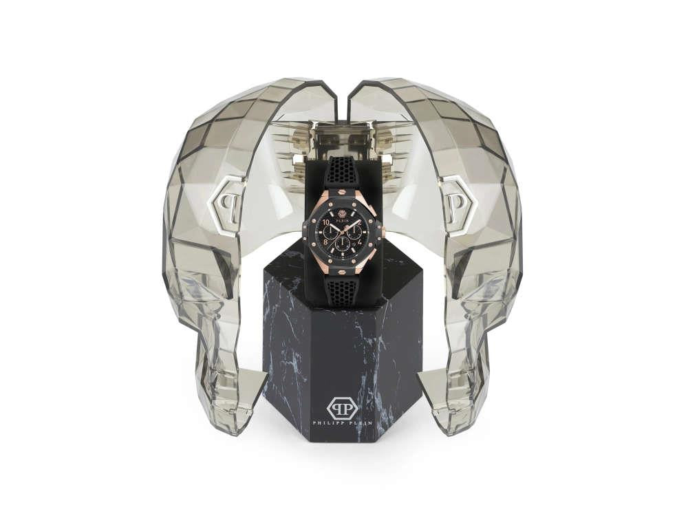 Philipp Plein Chrono Royal Quartz Uhr, Schwarz, 46 mm, Mineral Glas, PWPRA0824