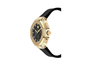 Philipp Plein Plein Chrono Royal Quartz Uhr, PVD Gold, Schwarz, 42 mm, PWPSA0124