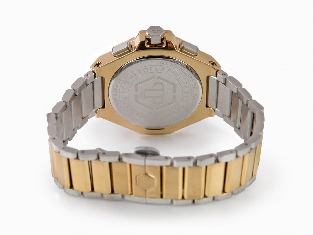 Philipp Plein Plein Chrono Royal Quartz Uhr, PVD Gold, 42 mm, PWPSA0324