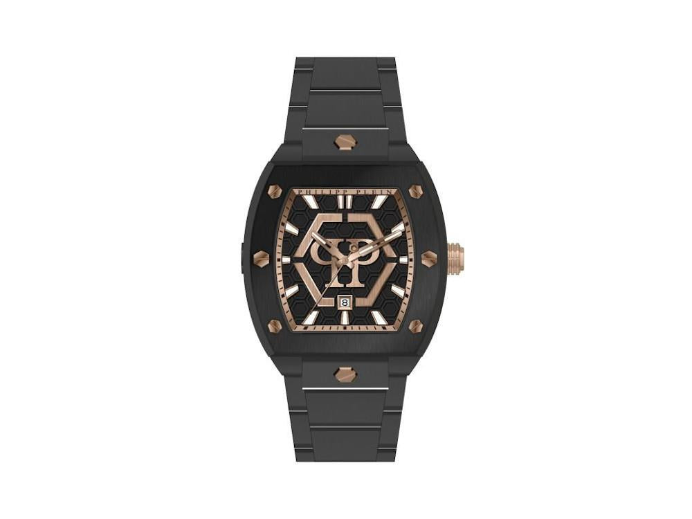 Philipp Plein The Hexagon Phantom Quartz Uhr, Schwarz, 44 mm, PWPUA1025