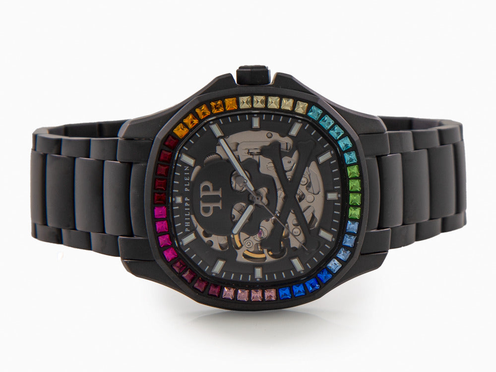 Philipp Plein Plein Philipp 42 mm Automatik Uhr, PVD, Schwarz, PWRAA0823