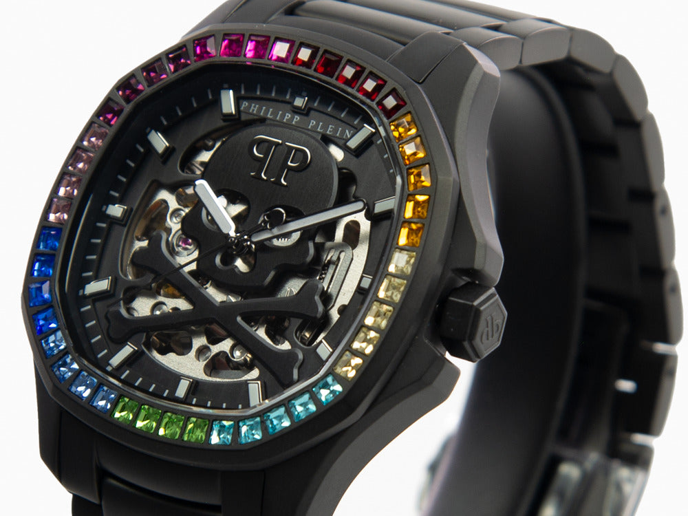 Philipp Plein Plein Philipp 42 mm Automatik Uhr, PVD, Schwarz, PWRAA0823