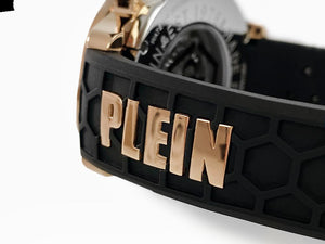 Philipp Plein Rich Automatik Uhr, PVD Gold, Schwarz, 46 mm, PWUAA0323