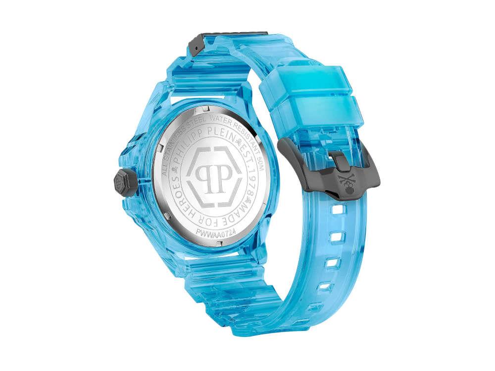 Philipp Plein The Skull Scuba Duba Quartz Uhr, PVD, Schwarz, 44 mm, PWWAA0724