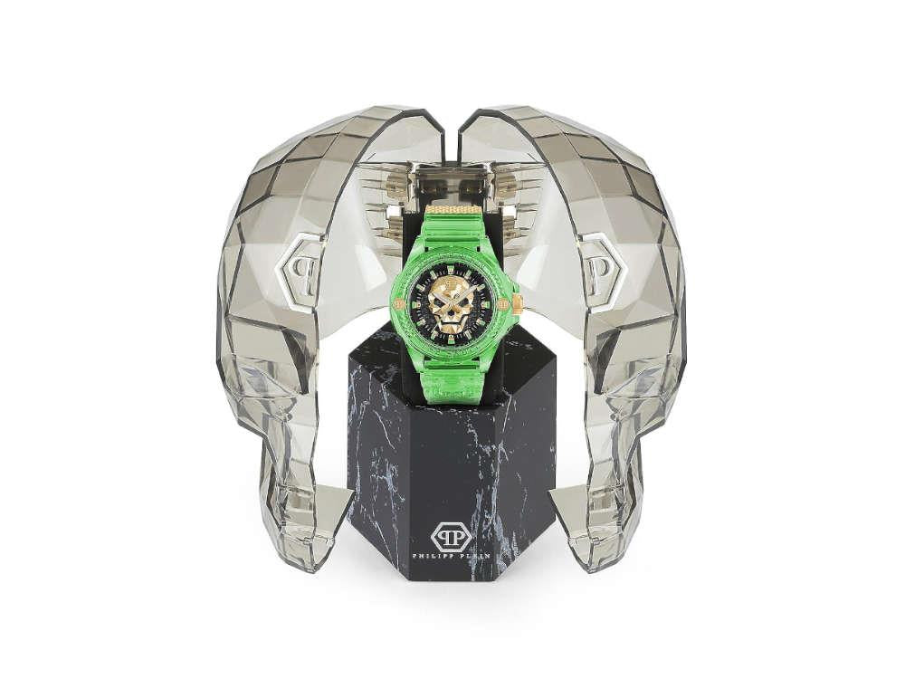 Philipp Plein The Skull Scuba Duba Quartz Uhr, PVD, Schwarz, 44 mm, PWWAA0924