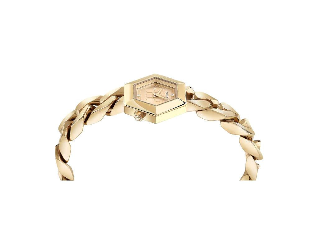 Philipp Plein The Hexagon Groumette Lady Quartz Uhr, Golden, 28 mm, PWWBA0323