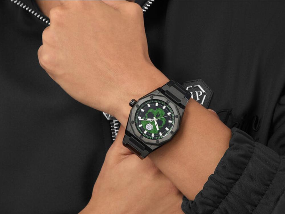 Philipp Plein Plein Deluxe Quartz Uhr, Schwarz, 44 mm, PWWGA0226