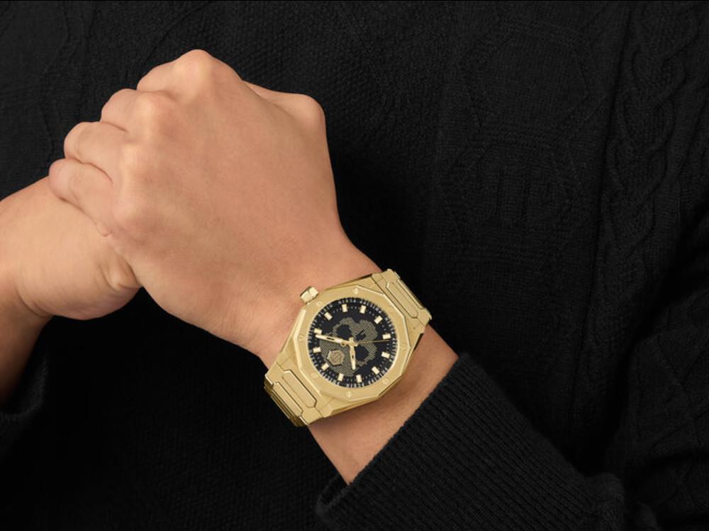 Philipp Plein Plein Deluxe Quartz Uhr, Schwarz, 44 mm, PWWGA0326