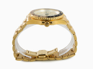 Philipp Plein GMT-I Challenger Quartz Uhr, PVD Gold, Golden, 44 mm, PWYBA0423
