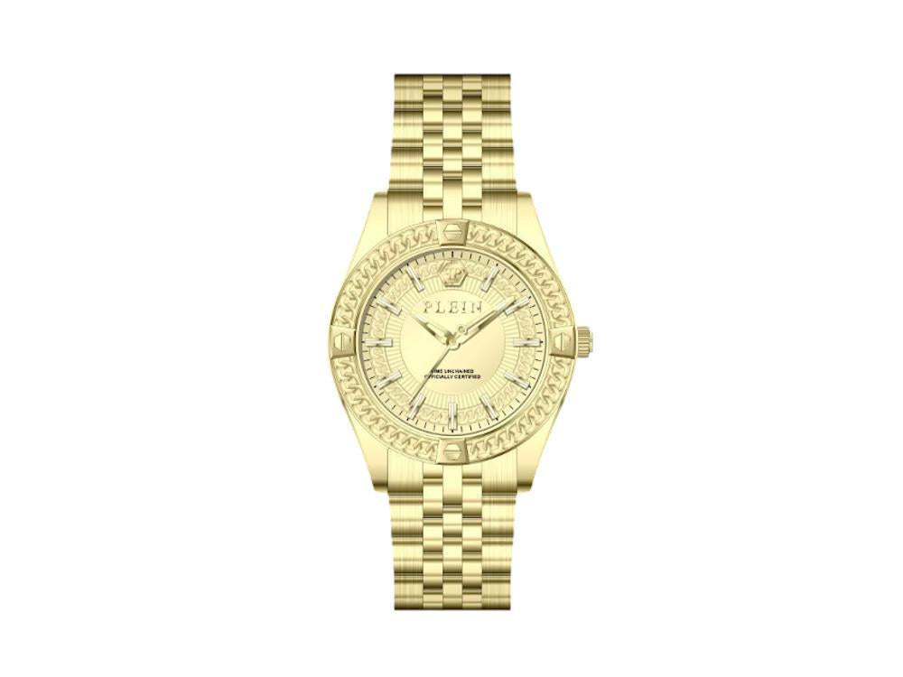 Philipp Plein Icon Chain Quartz Uhr, Golden, 43 mm, PWZFA0325