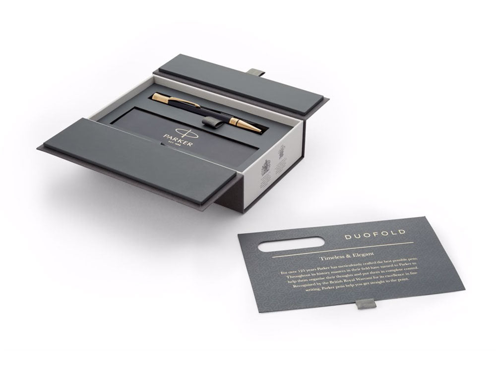 Parker Duofold Kugelschreiber, Edelharz, Vergoldete Beschläge, 1931386