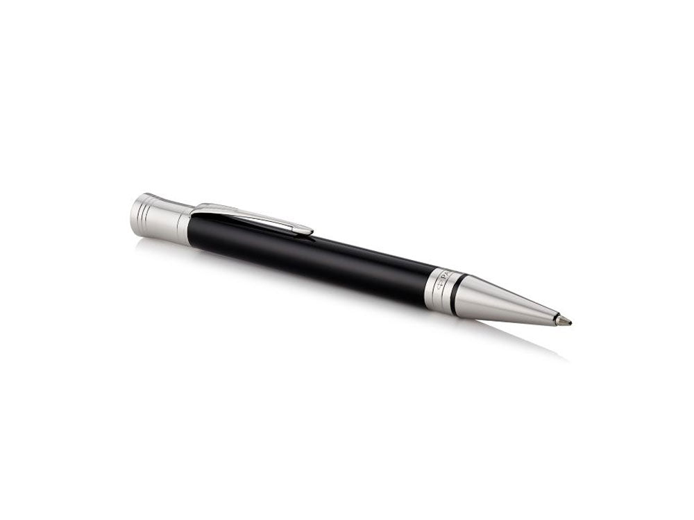 Parker Duofold Kugelschreiber, Edelharz, Palladium Akzenten, Schwarz, 1931390
