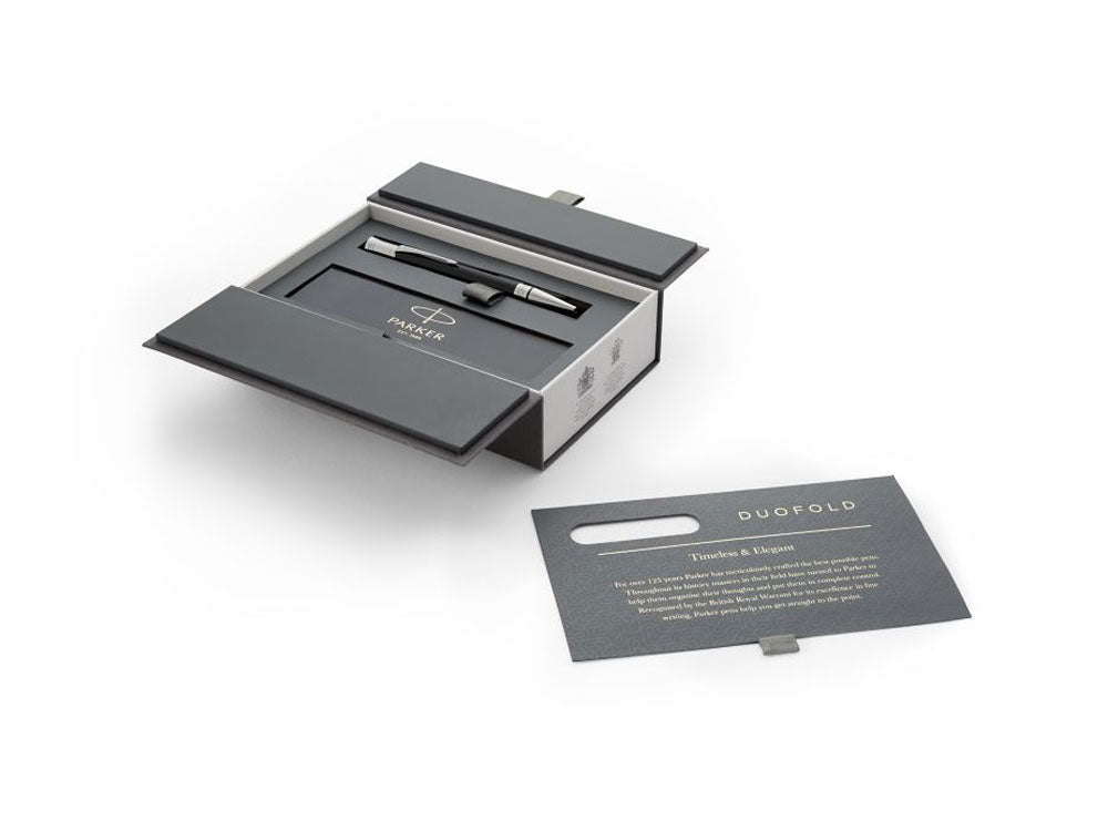 Parker Duofold Kugelschreiber, Edelharz, Palladium Akzenten, Schwarz, 1931390