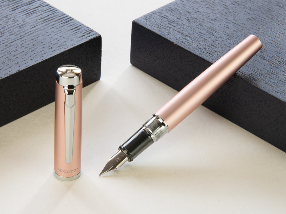 Platinum Procyon Rose Gold Füllfederhalter, Aluminium, Rose, PNS-8000-18