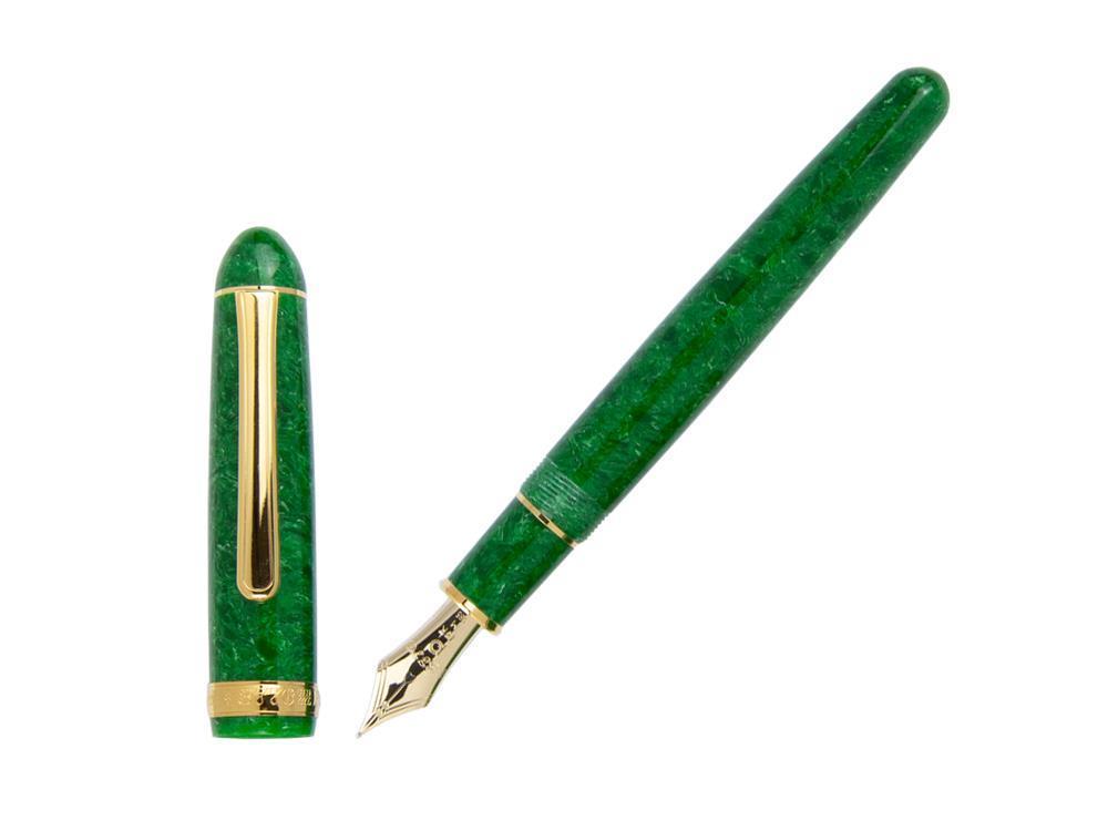 Platinum Celluloid Füllfederhalter -Jade und Vergoldete- PTB-30000S-45