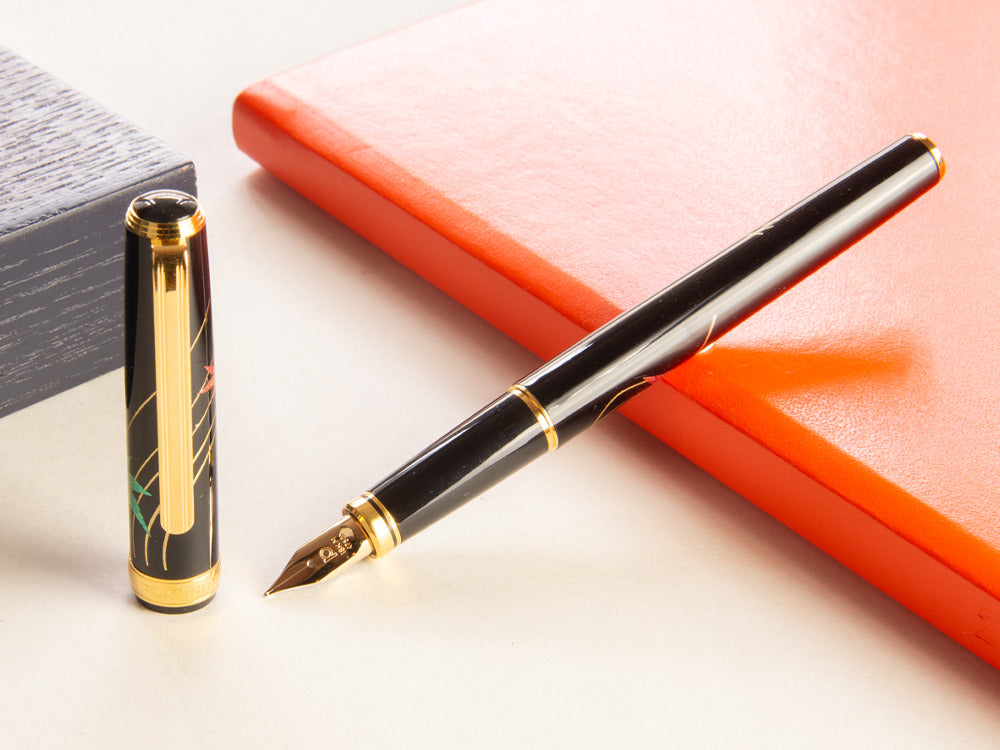 Platinum Kanazawa Maki-e Changing Autumn Leaves Füllfederhalter