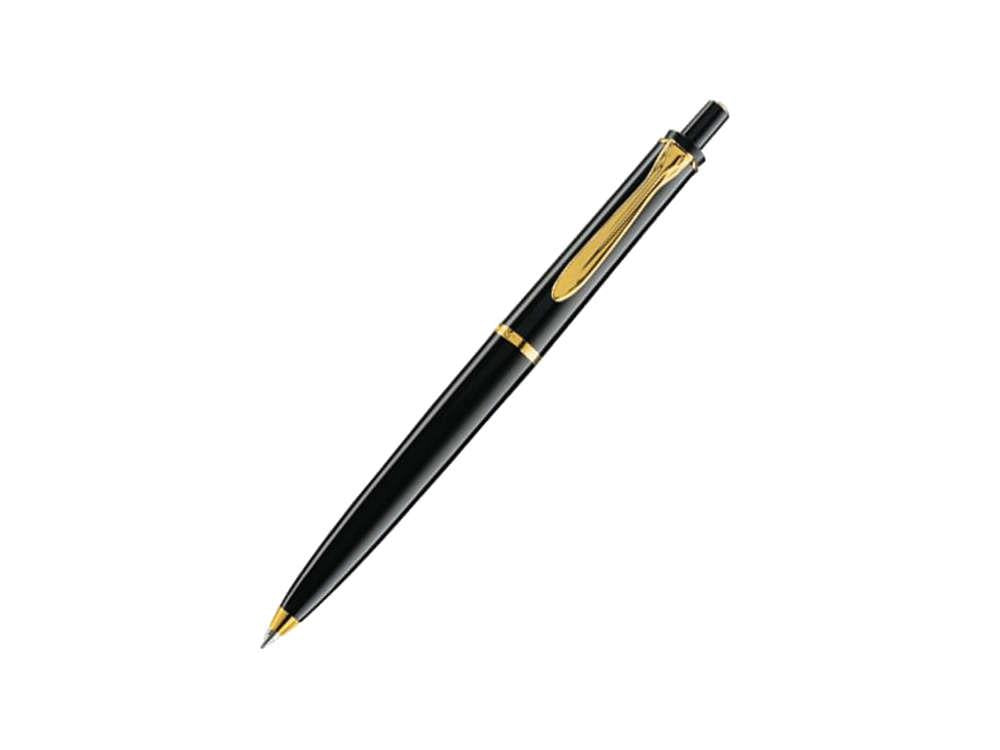 Pelikan K200 Kugelschreiber, Schwarz, Vergoldete Beschläge, 996686