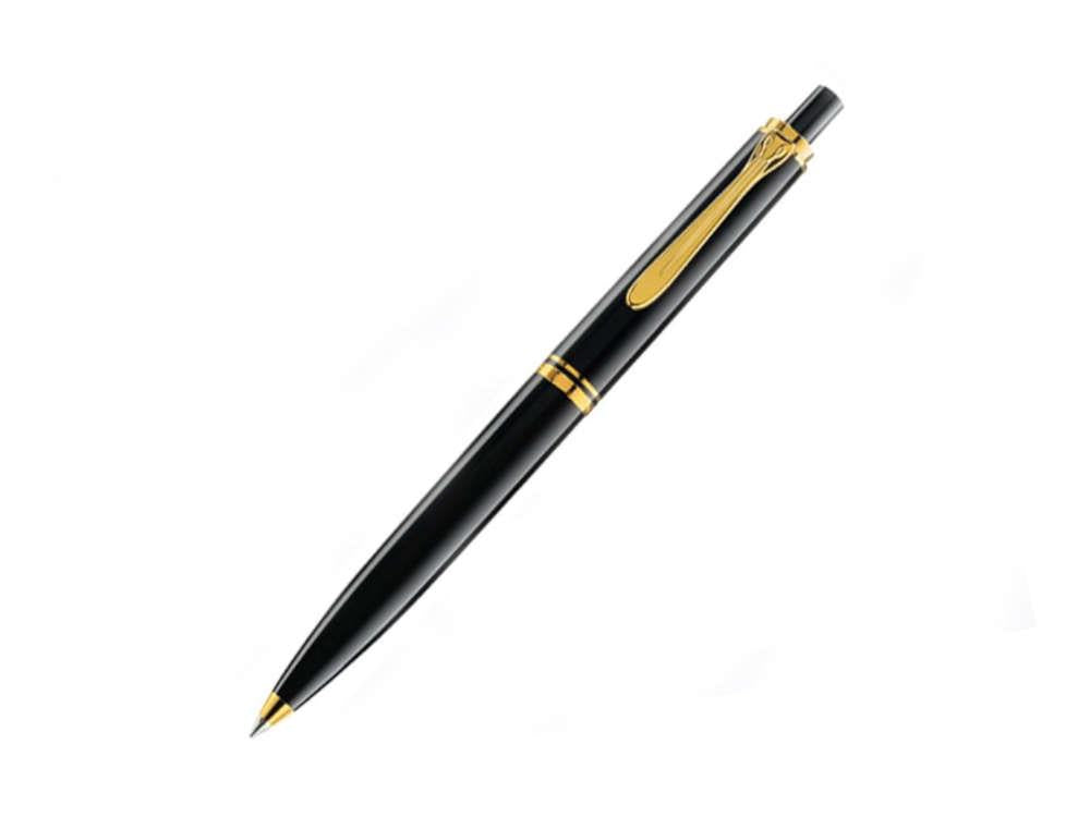 Pelikan K400 Kugelschreiber, Schwarzes Edelharz, Vergoldete Beschläge, 987784