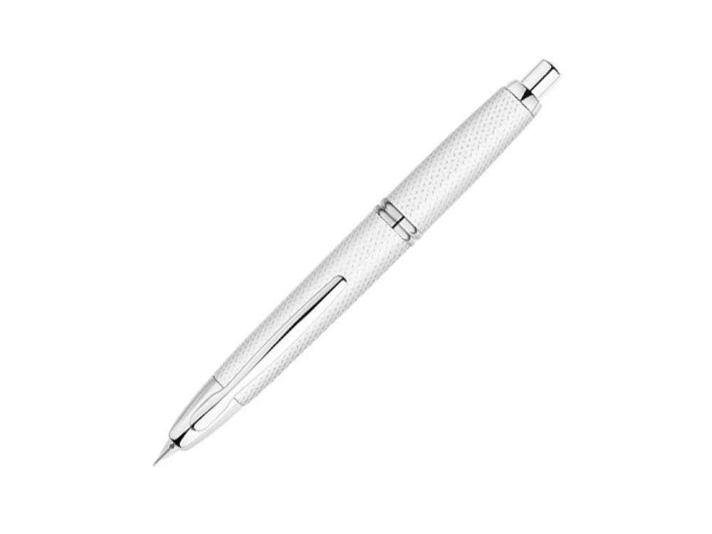 Pilot Capless Carbonesque Füllfederhalter, Weiss, FK-1500-GRAF-WHITE