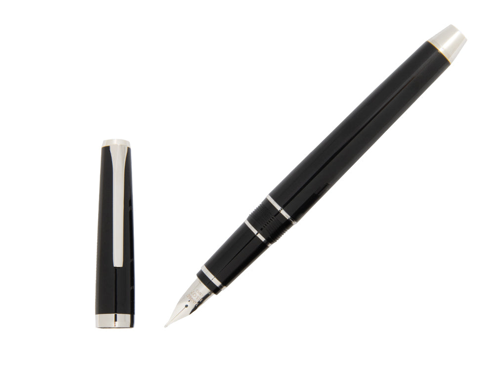 Pilot Falcon Füllfederhalter, Schwarz, Flexible Feder, Falcon-Black