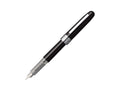 Plaisir Füllfederhalter, Eloxiertes aluminium, Schwarz, PGB-1000-1 - Nib F
