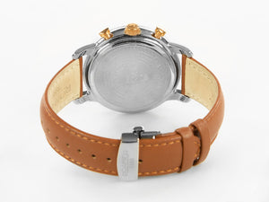 Roamer Vanguard Chrono II Quartz Uhr, Weiss, 42 mm, Lederband, 975819 49 15 09