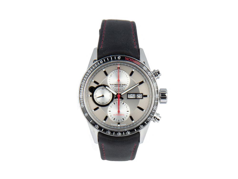 Raymond Weil Freelancer Automatik Uhr, 42 mm, Silber, 10 atm, 7731-SC1-65421